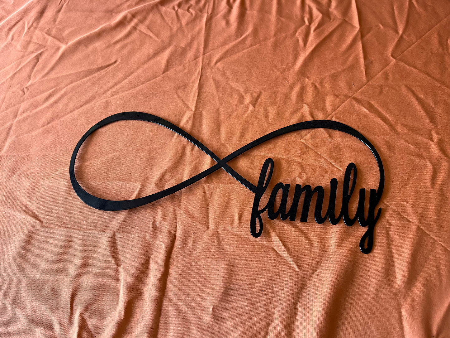Infinity Family Metal Wall Art – Powder-Coated Steel