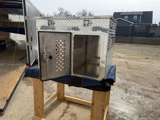 Two-Hole Dog Box with Top Storage