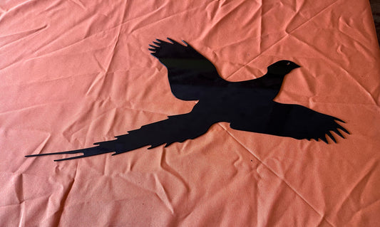 Flying Pheasant Metal Wall Art